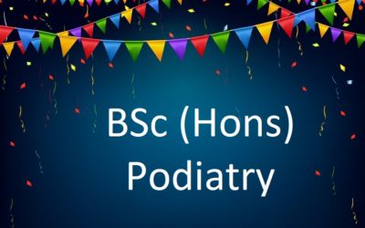 BSc (Hons) Podiatry – It’s Official!